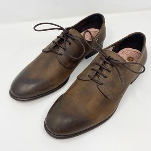 H by Hudson Brown Leather Oxford Lace Up Shoes 8